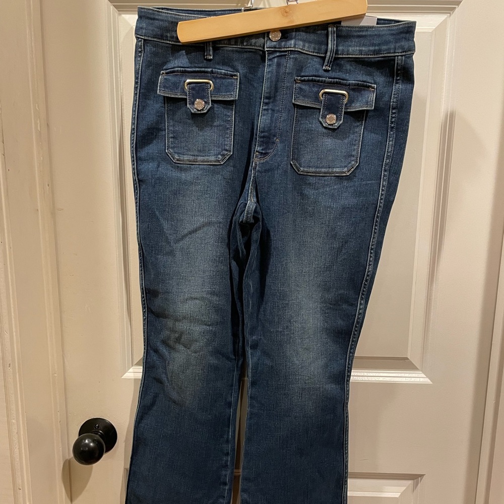 12R WHBM boot cut ankle NWT jeans with adorable front pockets